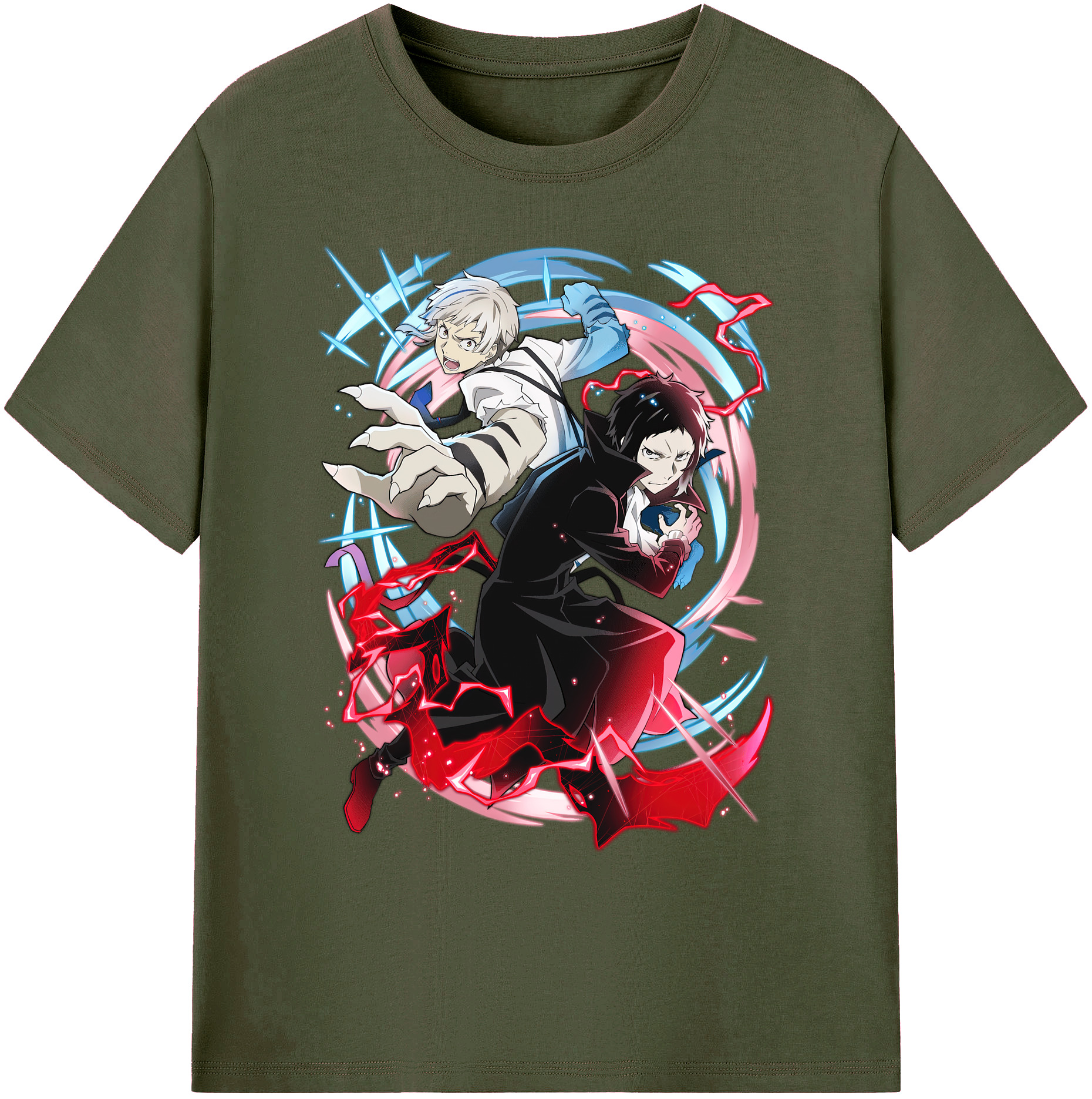（画像用） 文豪ストレイドッグス Bungo Stray Dogs 綿100％ メンズ半袖Tシャツ｜肌触りやわらか＆通気性